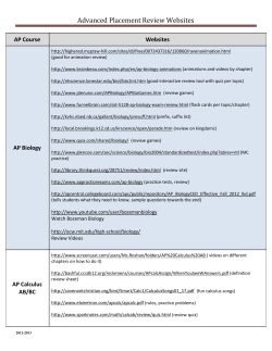 AP course online review websites (possible practice sites)