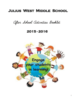 After-school Activity Booklet (pdf) 2015-2016