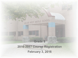 7th to 8th grade registration PowerPoint&nbsp;2016-2017