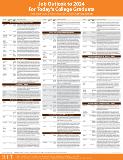 Job Outlook to 2022 for Today's College Graduate