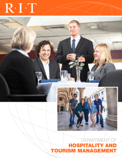 Hospitality and Tourism Management