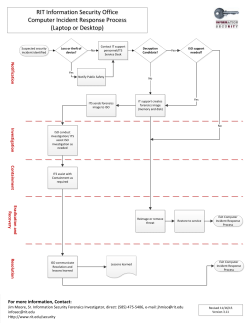 Computer Incident Handling Flowchart