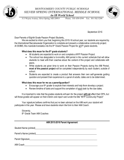 AIM Parent Information and Agreement 2015