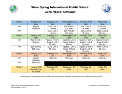 PARCC Updated Testing Schedule 5.17.2016