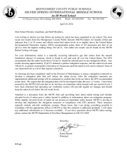 Radon Notification Letter in English 2016