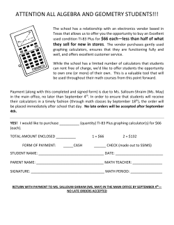 13. Calculator sale 15-16