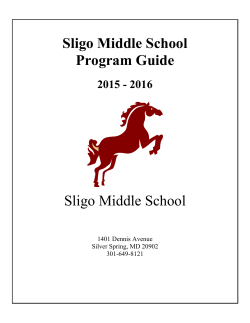 Sligo Program Guide 2015-2016