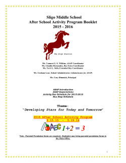 2015-2016 ASAP Booklet Updated