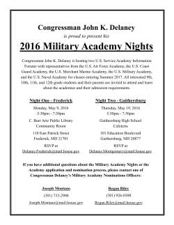 Military Academy Nights May 2016