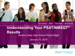 Understanding Your PSAT results