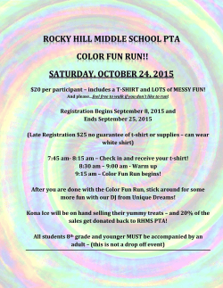 RHMS Color Fun Run Registration Flyer 2015