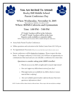 2015 Parent Conference Flyer-UPDATED 11/6/15