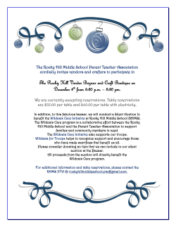 Invitation to Holiday Bazaar