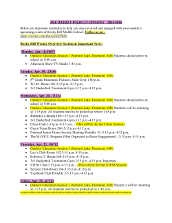 Weekly Wildcat Updates: Week of 04/18/16