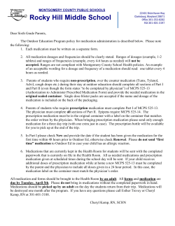 OE Medication Letter 2016