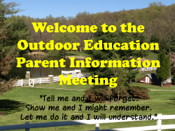 Parent Meeting PowerPoint 2016
