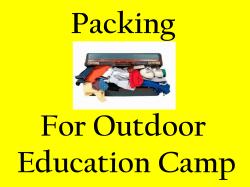 Packing 2016