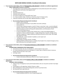 Enrollment Information