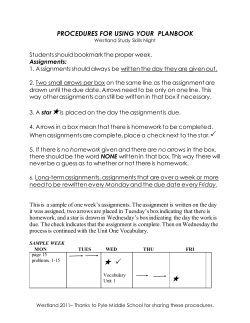 14-15 Procedures for Using your Planbook