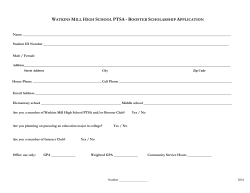 2016 PTSA/Booster Application