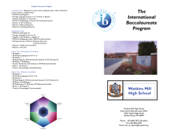 IB Brochure: School/Program History&nbsp;