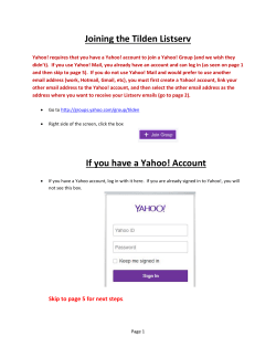 Joining Tilden Listserv