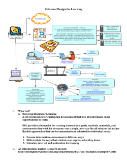 Universal Design for Learning