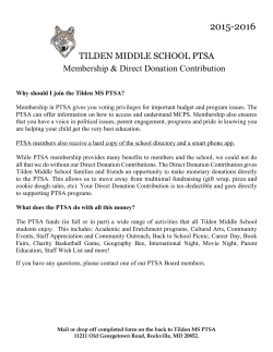 PTSA Direct Appeal/Membership&nbsp;Flyer