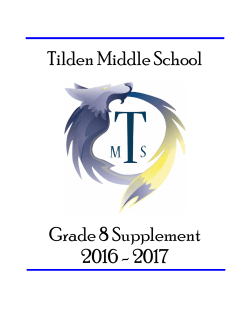 Grade 8 Supplement 16-17