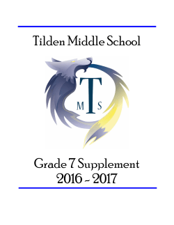 Grade 7 Supplement 16-17