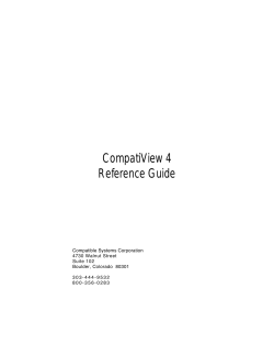 Compatible Systems Reference Guides