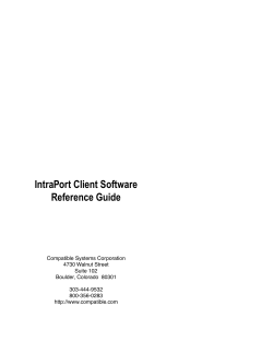 Compatible Systems Reference Guides