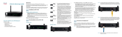 Cisco RV110W Wireless-N VPN Firewall Quick Start Guide (French)