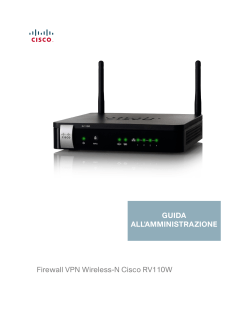 Cisco RV110W Wireless-N VPN Firewall Administration Guide (Italian, Italy)