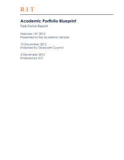 Step 2: Review RIT: Academic Portfolio Blueprint Characteristics and Criteria: Follow These