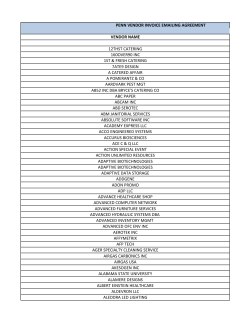 List Approved Penn Email Suppliers