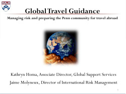International Travel Guidance
