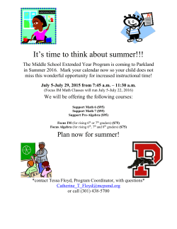 Parent Flyer English