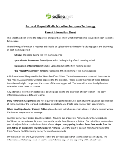 Edline Parent Information