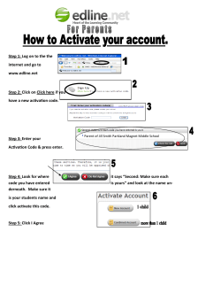 Edline Instructions for Parents