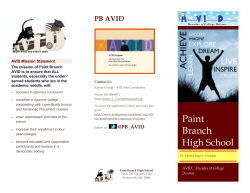 AVID Brochure