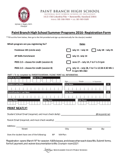 PBSS2.0 Registration Form 