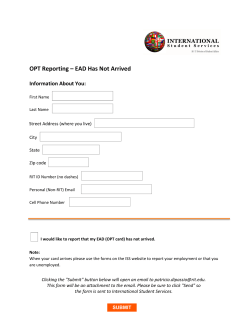 Report OPT Card Has Not Arrived