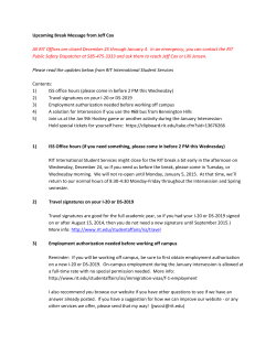 Upcoming Break Message from Jeff Cox