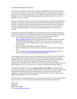 2014 letter from PTSA president