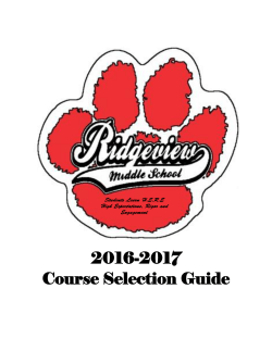 2016-17 Course Registration Guide