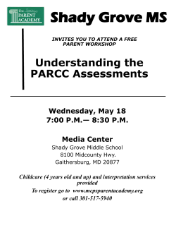 Understanding the PARCC Assessments