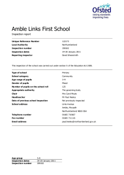 Amble Links First School