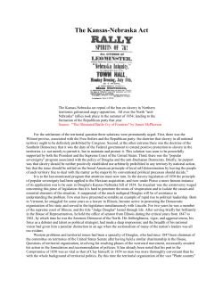 The Kansas-Nebraska Act