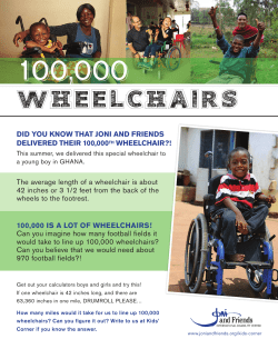 100000 wheelchairs